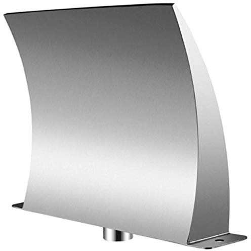 Fontaine de Piscine en Acier Inoxydable 7,9 x 4,5 Pouces, Cascade de Piscine, décoration d'étang de Jardin extérieur
