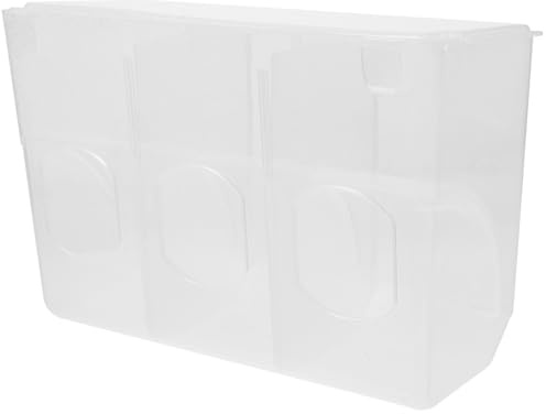 Abaodam Comedero para Jaula De Pájaros Antiderrame, Plástico Durable, 3 Orificios, para Alimentación Automática, Adecuado para y Codornices