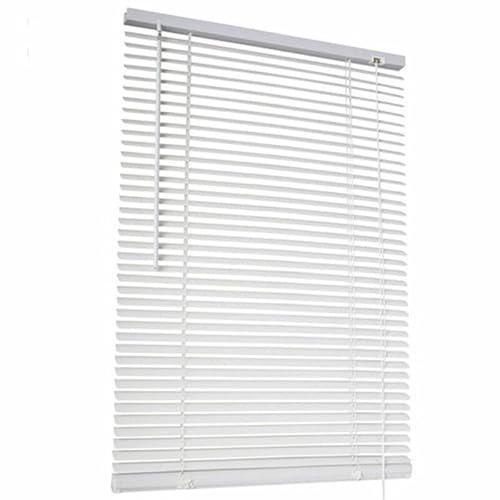 Tenda Veneziana in PVC Bianca – Lamelle Orientabili, Facile da Installare e Pulire, per Casa, Ufficio, Bagno o Cucina – Diverse Misure Disponibili – Montaggio a Parete o Soffitto (80 x 160 cm)