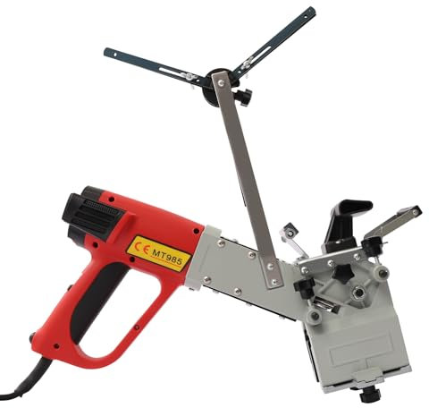 KANBCNG 2000W Holzbearbeitungs-Kantenschleifer mit Trimmer Tragbar Kantenschleifer 2,5m/s Ermöglicht Bandmaschine mit Geschwindigkeitsregelung Portable Edge Banding Machine