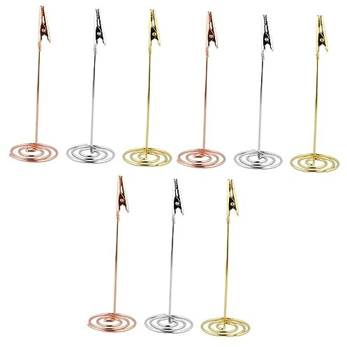 OSALADI 3 Sätze Tischkartenhalter Aus Teilig Roségold Memo Clip Halter Für Hochzeit Feier Dekorative Foto Und Zettelhalter Für Tischgestaltung 3 Stück * 3