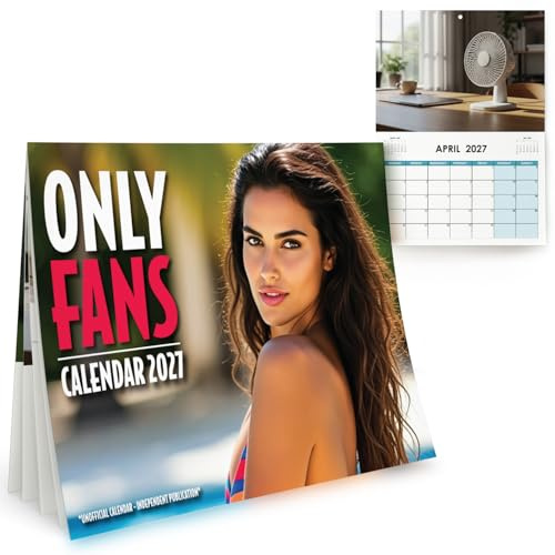 A4 Only Fans Calendar 2027 Funny Gifts for Men Secret Santa Gift Ideas | Onlyfans Rude Calendar 2027 Xmas Funny Secret Santa Gifts for Men | Mens Stocking Fillers Christmas Joke Presents for Him