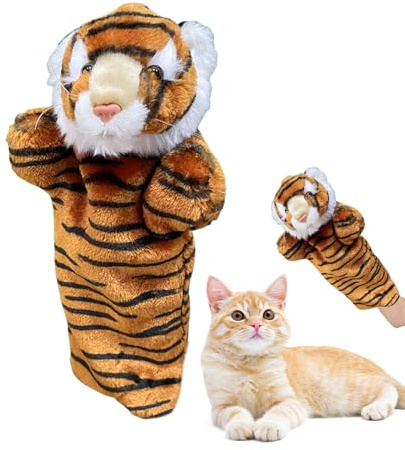 Hitburu Pupazzi Animali da Mano,Giocattolo Educativo Interattivo,Pupazzi in Peluche per Bambini - Per Bambini, Aula, Famiglia, Giochi, Raccontare Storie, Pasqua, Cani, Cuccioli, Gatti