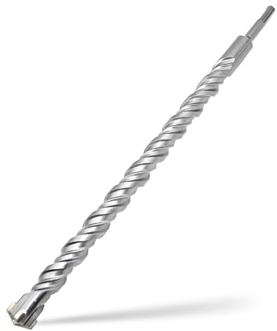 Broca para hormigón SDS Plus 25x400mm,4 cortes de metal duro y doble hélice,para piedra natural,hormigón