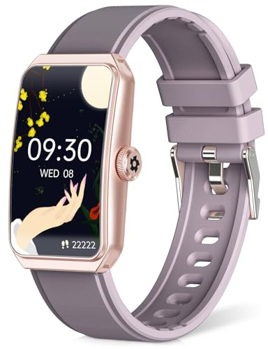 Fitness Tracker with 24/7 Heart Rate, Blood Pressure Blood Oxygen Sleep Monitor,103 Sports Modes Smart Watch IP68 Waterproof Activity Trackers, Step Counter Calories Pedometer for Women Men (Purple)