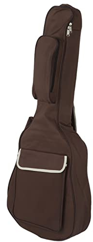 QWUUYEC Gitarrentasche Waterproof Stoff Gepolstert 40 41 Zoll Akustik Universal Schulter Handtasche - Wasserdichtes Material, Komfortabler Schutz, Für Reisen und Bühne