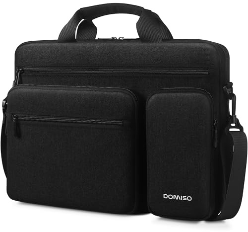 DOMISO Laptoptasche 18 Zoll Wasserabweisend Business Aktentasche Herren Laptop Tasche Schultertasche Notebooktasche für 18-Zoll Gaming-Laptops/ASUS ROG Strix Scar 18 & G18 (2023-2025), Schwarz