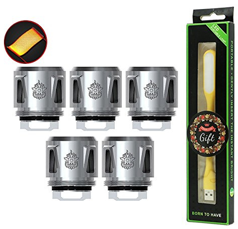SMOK TFV-Mini Mesh Bobina 0.15ohm, ricambio EU Core per TFV-Mini Tank / Big Baby Tank / Big Baby Light Edition Serbatoio / TFV12 Baby P-Tank, No Nicotine, 100% autentico - 5pcs / Pack