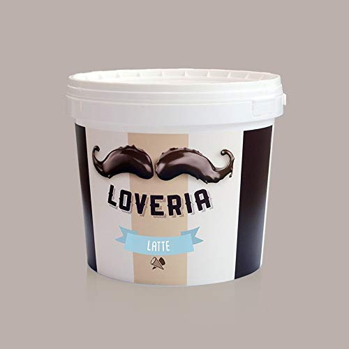 5,5 Kg LOVERIA LATTE LEAGEL Crème à Tartiner Aromatisée à Varier Décorer Garniture Cremini Crème Glacée Yaourt Bonbons Semifreddi