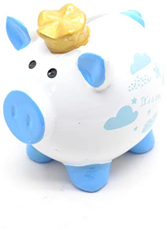 (Piggy Bank) Blau Jungen Mädchen Schwein Spardose Geld Sparende Geldbörse Geldbörse Piggy Bank Geschenk Dekoration für Schlafzimmer Ornament