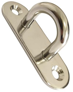 KShun Augplatte | 4 Sätze | KShun Edelstahl 304 Deckauge 80mm Lang & 8mm Dicke mit Karabiner + Expansionsanker | Vielseitig für Hängematte, Schaukel, Markise, Wandbefestigung