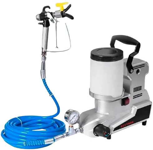 Tragbarer Airless-Farbsprüher mit 5 m Schlauch, 2,5 l/min, ideal für Innen- und Außenwände, schnelle gleichmäßige Abdeckung