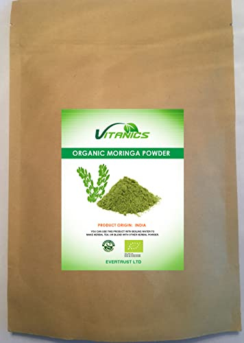 Ekologiskt certifierat Moringa bladpulver (400g)