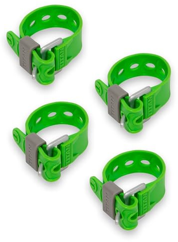 Titan Utility Straps – Säkerhetsbälte-set för att säkra splits, Cargo Bikes, trädgårdsslangar, träarbetsprojekt – 60 pund. Arbetsbelastning 09 tum längd: 4-pack fluoro grön
