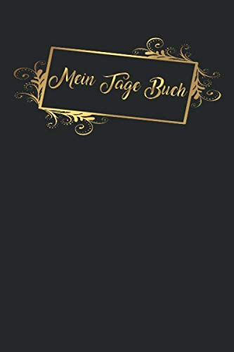Mein Tage Buch: Menstruationskalender (53 Wochen) Dokumentation der Menstruation ganz einfach ! Tagebuch für die Regel A5 Softcover. Design : Gold Schwarz Ornamente