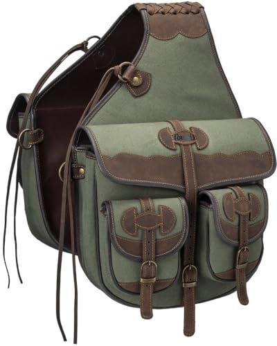 Tough 1 Canvas Trail Bag with Leather Accents Sage