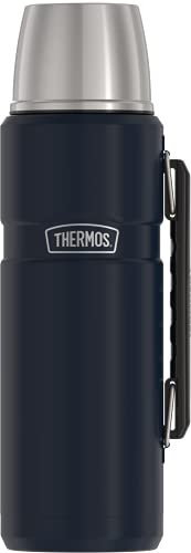 THERMOS SK2010 Stainless King, 1,2 l Vakuumisolierte Getränkeflasche, Edelstahl, Midnight Blue
