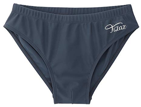 TIZAX Badbyxor för barn pojkar kort stil baddräkt snabbtorkande badkläder för liten och junior pojke, Mörkgrått, 7-8 År
