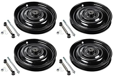 4 Stück Scheibenrad Laufrad Rad Felge 12.5 Zoll Handwagen DDR Klaufix Schwarz