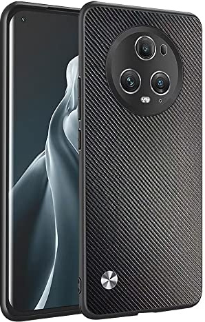 HONLEN Hülle für Honor Magic5 Pro 5G (6.81 Inches) Business Telefonhülle aus Leder mit Rückseite, Kevlar