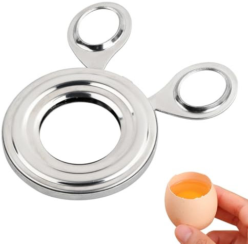 Anseom Cortador de Huevos de Acero Inoxidable, Abridor de Tijeras de Cáscara, Cortador de Huevos Cocidos para Abrir Fácil y Rápidamente