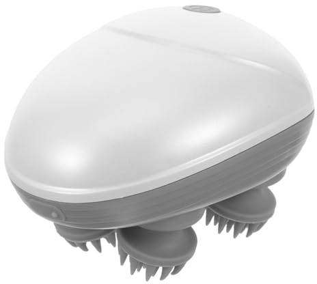 FOMIYES Elektrisches Kopfhautmassagegerät Kopfhautmassagebürste Abs Ergonomisches Design für Trockene und Nasse Anwendung Zufälliger Stil