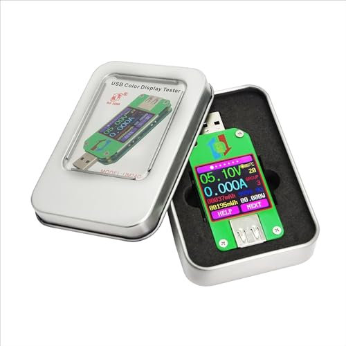 Mobile phone power bank battery capacity charging tester 3A USB voltage ammeter supports APP Bluetooth UM24C