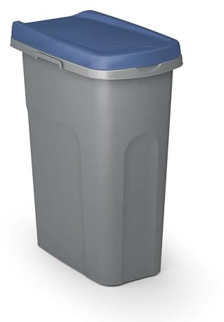 Casaria® Secchio in Plastica 39x24cm Pattumiera da Cucina 25L con Coperchio Portarifiuti Interno Esterno Raccolta Differenziata