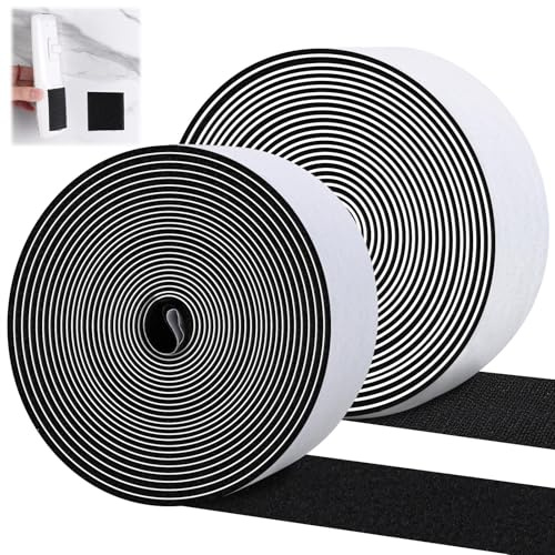 Rouleau de ruban auto-adhésif noir à double face pour fixer le coussin de canapé, réparer les moustiquaires, les vêtements (5 m x 5 cm)