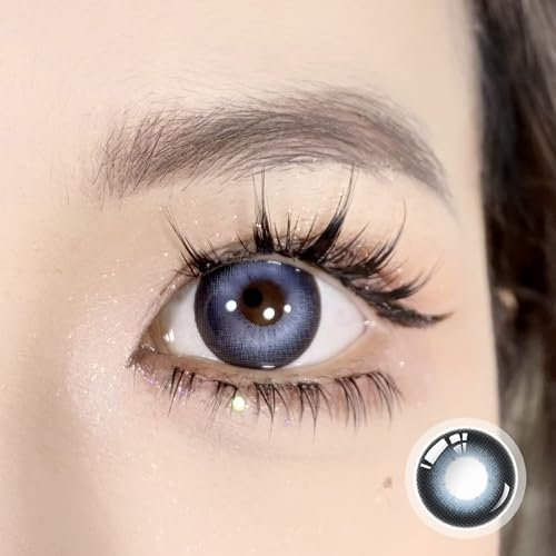 Sehr stark natürlich deckende Blau Kontaktlinsen Artissimo + Behälter, 1 Paar (2 Stück), DIA 14.20, mit Stärke, 0.00 Dioptrien Kontaktlinsen (-3.25 Dioptrien,Artissimo)