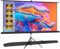 VISULAPEX 80 Pantalla Proyector Portatil, Pantalla para Proyector con Trípode 16:9 4K HD Projector Screen 160° ángulo de Visión Ajustable para Cine en Casa, Sala de Reuniones