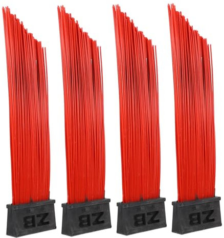 GLEAVI 4pcs Heavy Duty Outdoor Broom Reinforced Steel Wire for Efficient Cleaning