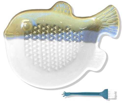 RYHHH Rallador De Cerámica Con Cepillo, Rallador De Jengibre, Molinillo De Complemento Alimenticio Para Bebés, Apto Para Manzanas, Peras, Zanahorias, Jengibre, Ajo Varias Frutas y Verduras