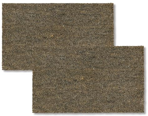 Modern kokosdörrmatta ytterdörr – dörrmatta grå set om 2 45 x 75 cm (rektangulär)