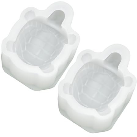 Confezione da 2 stampi in silicone a forma di tartaruga, stampi per cioccolatini, strumenti per decorare torte, fondente, forniture da cucina