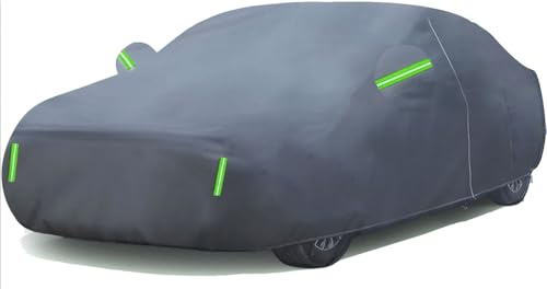 Car Cover for Tesla Model X 2015-2025,Outdoor Full Car Cover All Weather with Door Zipper for Waterproof Windproof Sun Rain Snow Protection