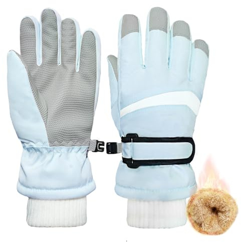 lifwimner Handschuhe Kinder Winter, Skihandschuhe für Jungen Mädchen wasserdichte Winddichte Winterhandschuhe für Snowboard Skifahren Outdoor Sports