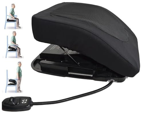 Sollevatore Per Sedia Supporto Divano Sedile elettrico portatile con cuscino di sollevamento per anziani, fino a 125 kg, autoalimentato, con maniglia integrata in memory foam, per disabili