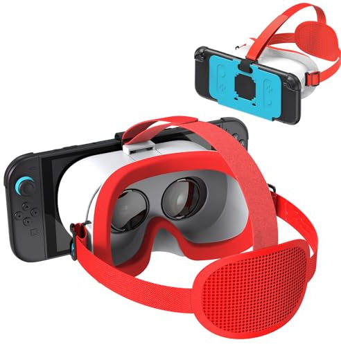 Upgraded VR Headset for Nintendo Switch 2 (2025 New), Virtual Reality Glasses with Adjustable HD Lenses & Comfortable Head Strap, 3D Goggles for Switch 2 Accessories (Blue White)