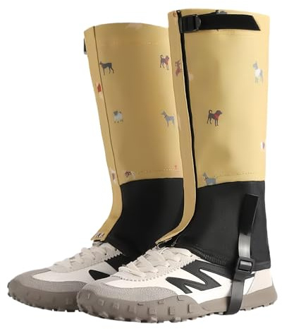 Leg Gaiters - Adjustable Non-Slip Protectors for Children, Comfort Safety with Compact Design, Snow Leg Gear for Boys, Girls, Youth, Climbing, Motorcycling, Snowshoeing and Cycling
