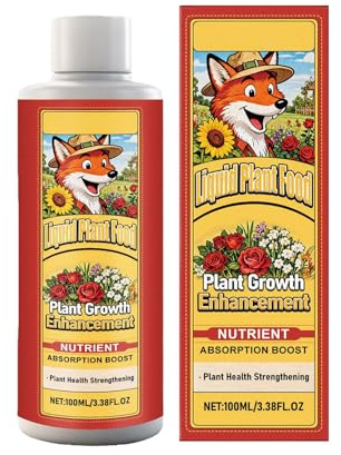 Liakyunf Abono Líquido Para Plantas | 100ml Solución Fertilizante Para Plantas | Solución Nutritiva Para Vegetales - Para Interior Exterior Invernadero Vegetales Frutales Árboles Patio Granja