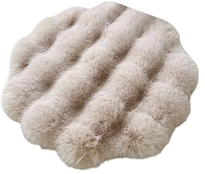 Haustiermatte – Decke für Katzenbett aus Kunstpelz, selbstwärmend, rund, warm und rutschfest, für Haustiere, bequeme Winterdecke für Hunde