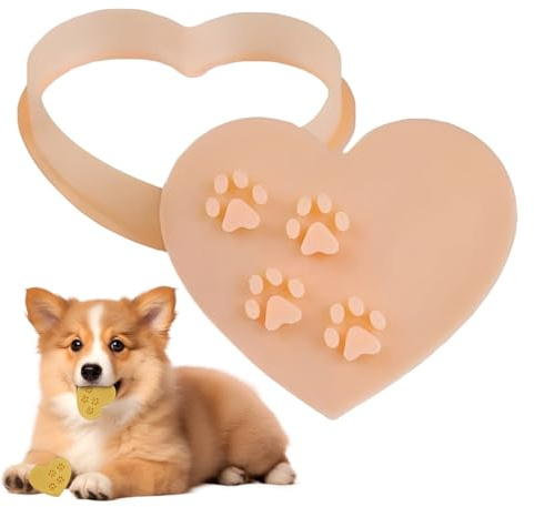 Molde para galletas en forma de corazón | Para personalizar galletas | Cortador de pasta con forma de corazón y huellas de dedos, para Navidad, hogar, dormitorio, restaurante, cocina