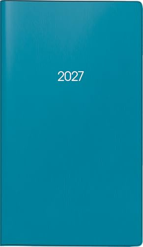 BRUNNEN Taschenkalender Mod. 753 2027 | A6, Kunststoff, petrol