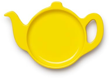 Zeal Tea Bag Tidy, Teapot Shaped Tea Bag Holder & Coaster, BPA Free Melamine Tea Bag Rest Dish