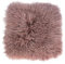 Naturally Sheepskins Copertura Naturale 100% Pelle d'Agnello della Mongolia Cuscino,40 x 40 cm,Avorio