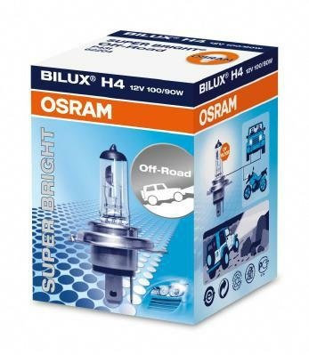 2 x OSRAM 62204 H4 12 V 100/90 W Offroad-Glühbirnen