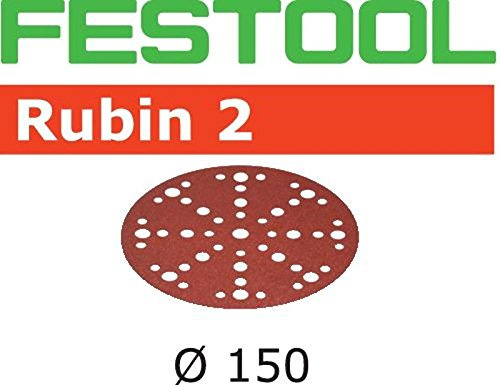 FESTOOL MJ2 Rubin2 STF Lot de 10 disques abrasifs Ø 150/48, P180, 575184