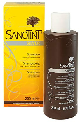 Sanotint Shampoo Silver 200 ml Per Capelli Biondi e Grigi