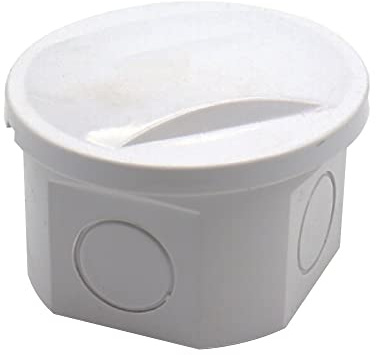 SENRISE ABS-Gehäuse-Abzweigdose, wasserfest, weiß, Kunststoff, IP55-Stecker, 50 x 50 mm